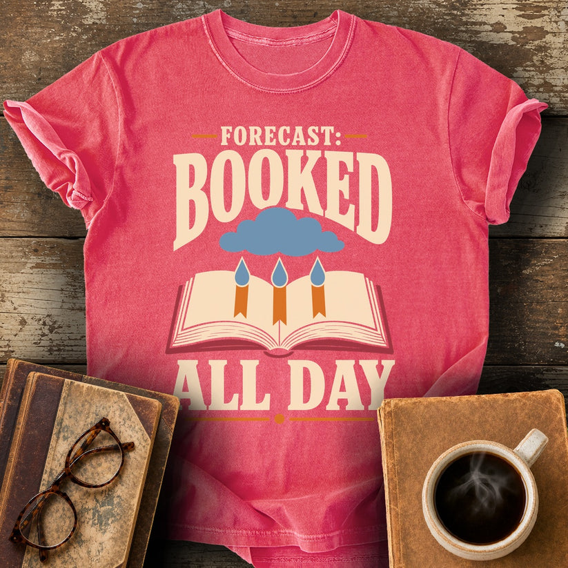 Forecast: Booked All Day Tee - watermelon shirt mockup