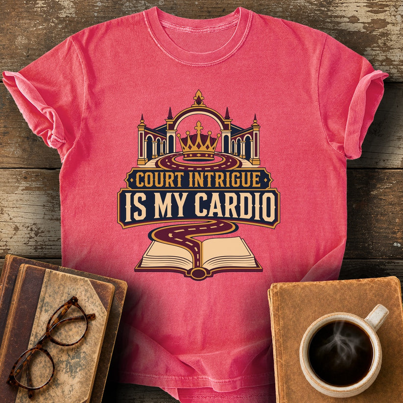 Court Intrigue Is My Cardio Tee - watermelon shirt mockup