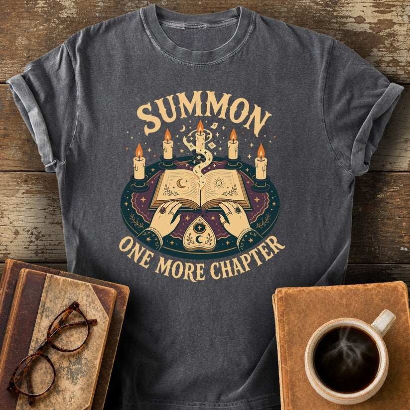 Summon One More Chapter Tee - pepper shirt mockup