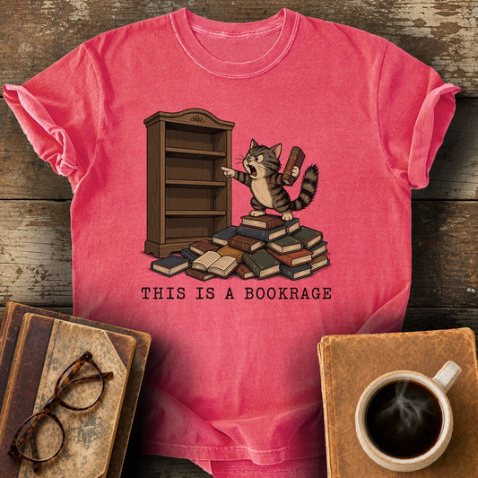 This Is a Bookrage Tee - watermelon shirt mockup