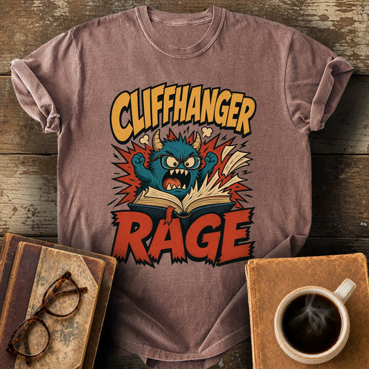 Cliffhanger Rage Tee - espresso shirt mockup