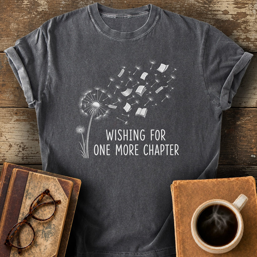 Wishing for One More Chapter Tee - pepper shirt mockup