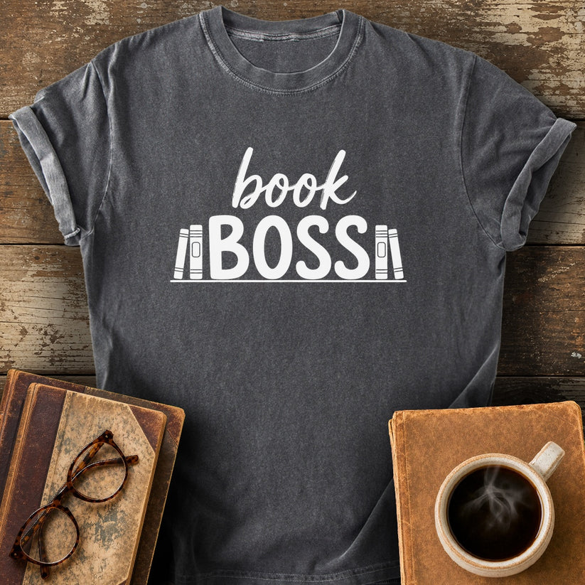 Book Boss Tee - pepper shirt mockup