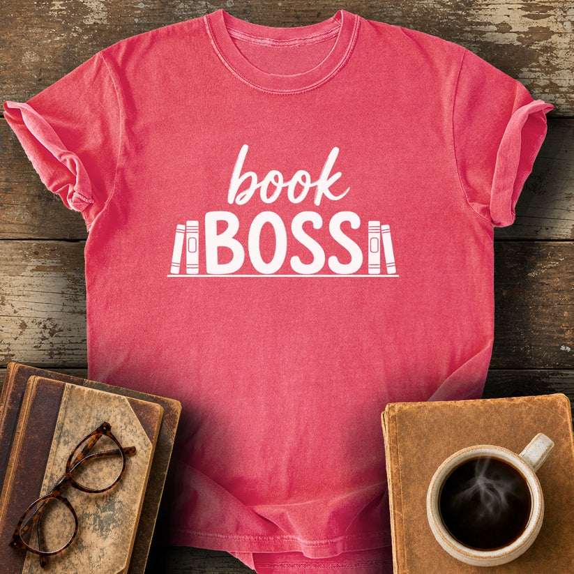 Book Boss Tee - watermelon shirt mockup