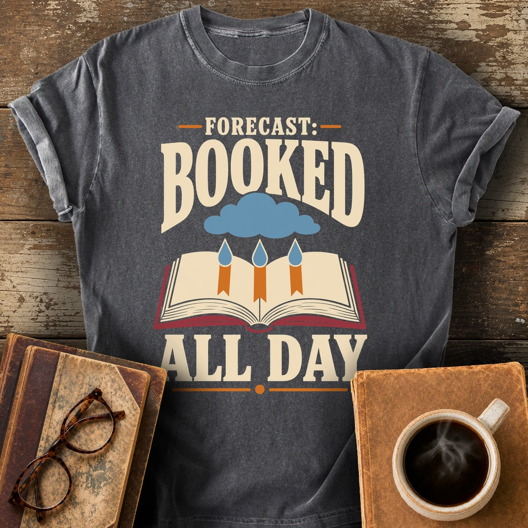 Forecast: Booked All Day Tee - pepper shirt mockup