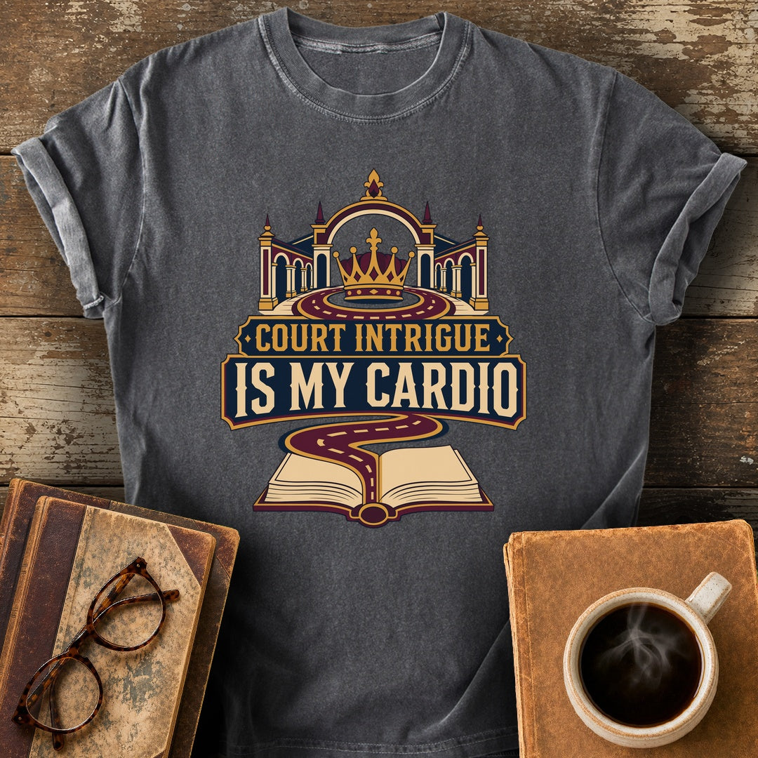 Court Intrigue Is My Cardio Tee - pepper shirt mockup
