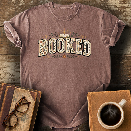 Booked T-Shirt - espresso shirt mockup