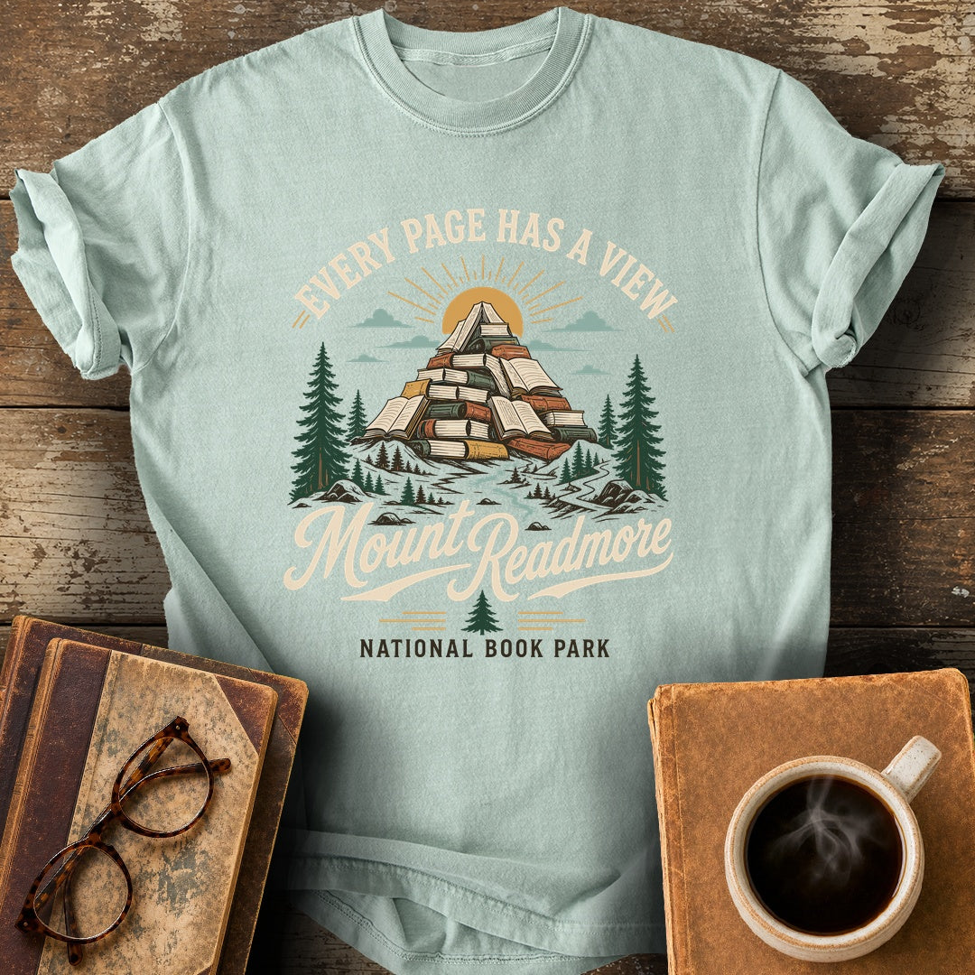 Every Page Has A View T-Shirt - bay shirt mockup
