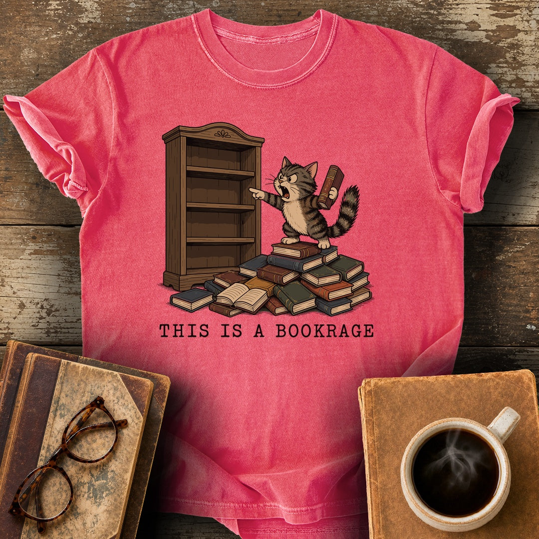 This Is a Bookrage Tee - watermelon shirt mockup