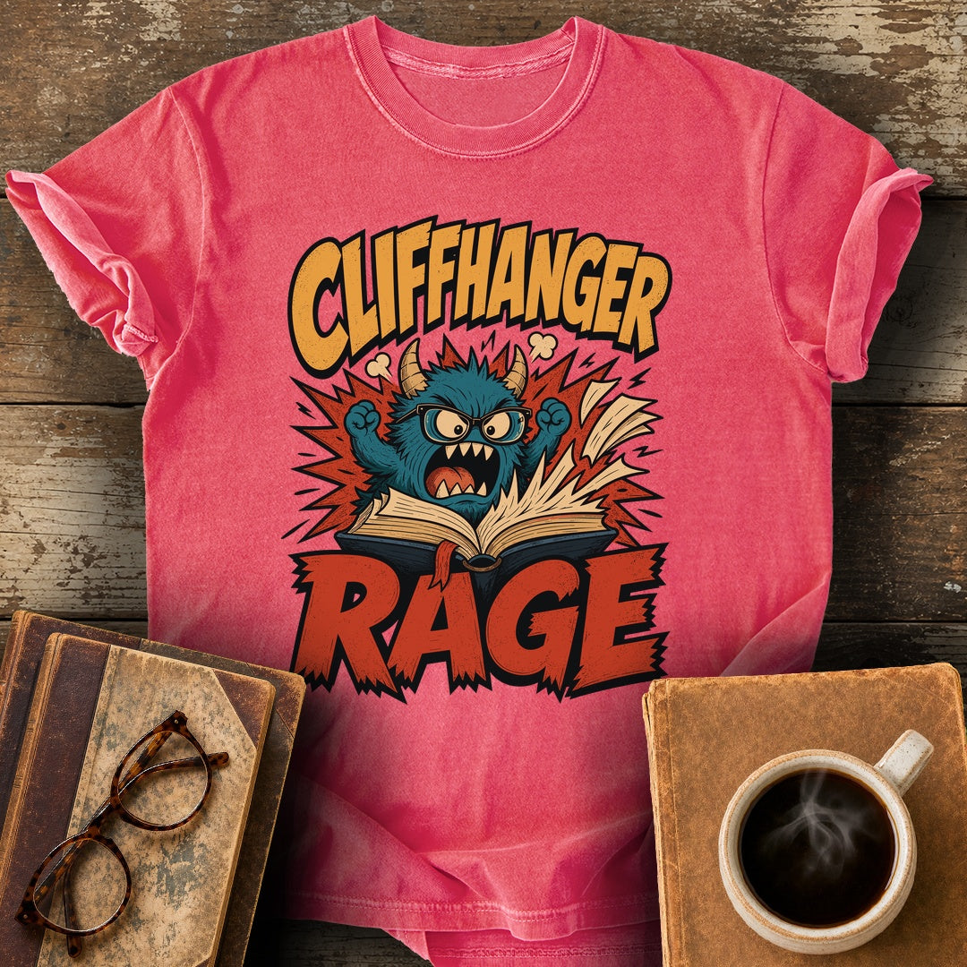 Cliffhanger Rage Tee - watermelon shirt mockup