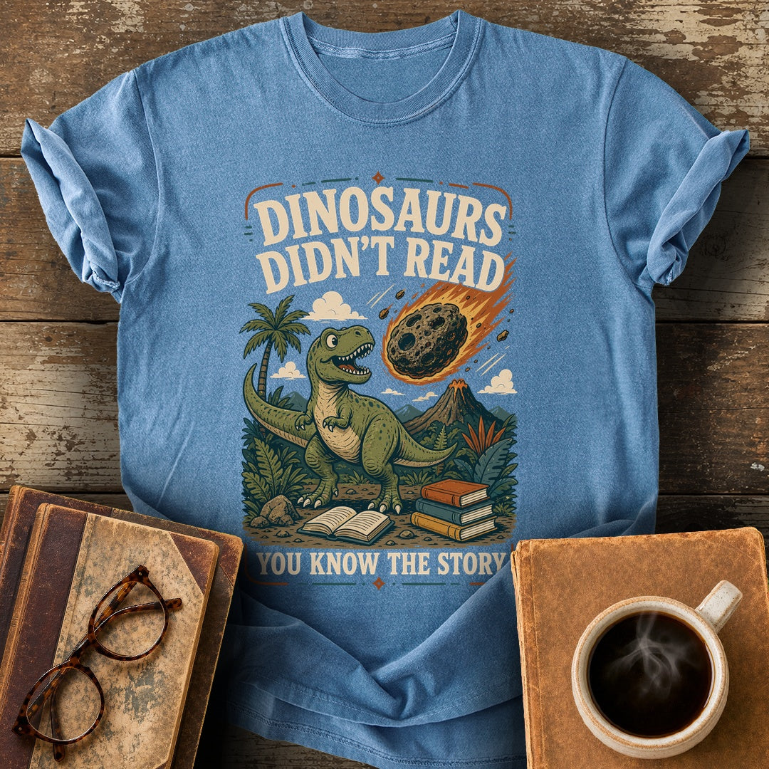 You Know the Story Tee - blue jean shirt mockup