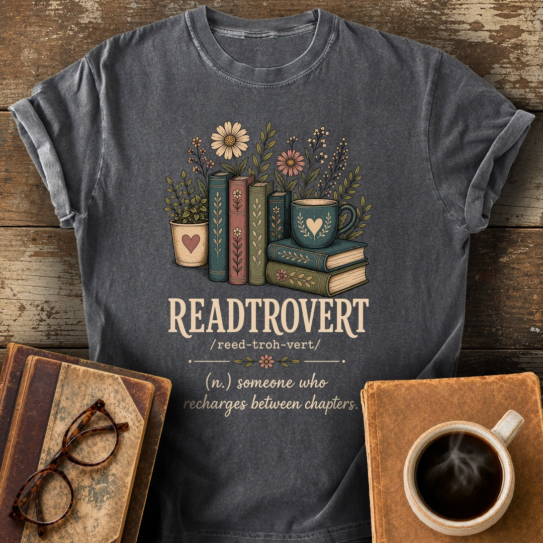 Readtrovert Botanical Definition Tee - pepper shirt mockup