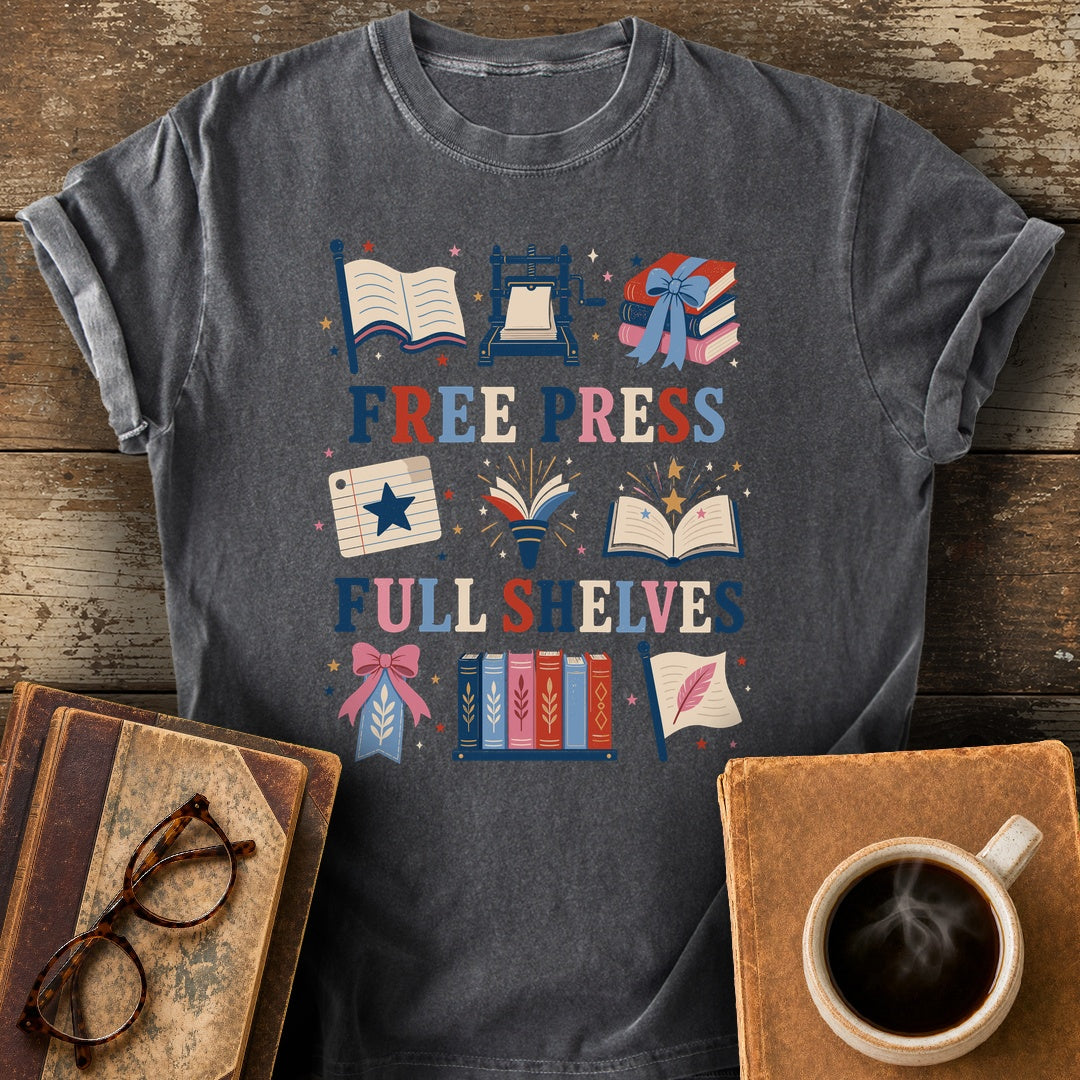 Free Press Full Shelves Tee - pepper shirt mockup