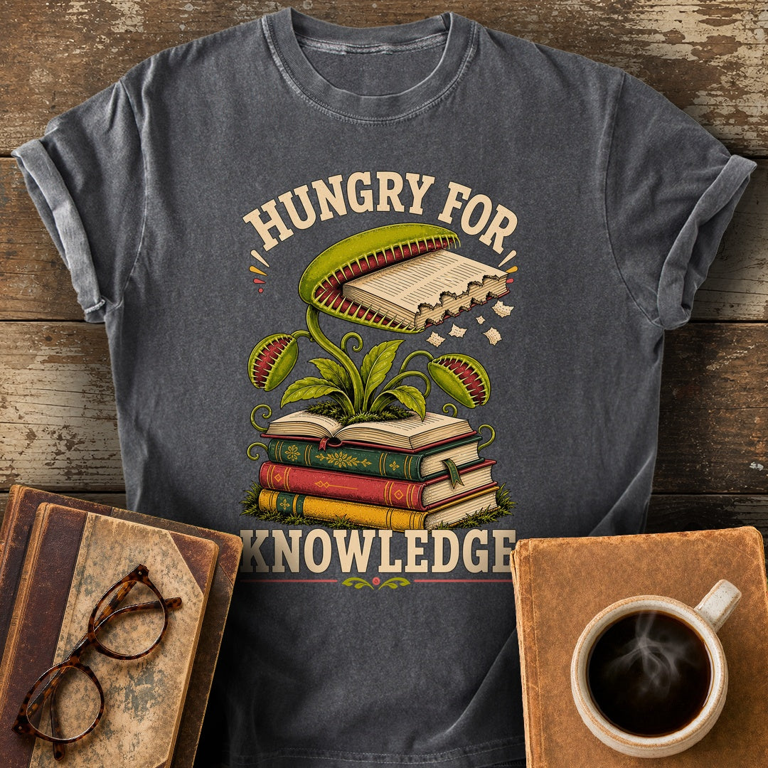 Hungry for Knowledge Tee - pepper shirt mockup