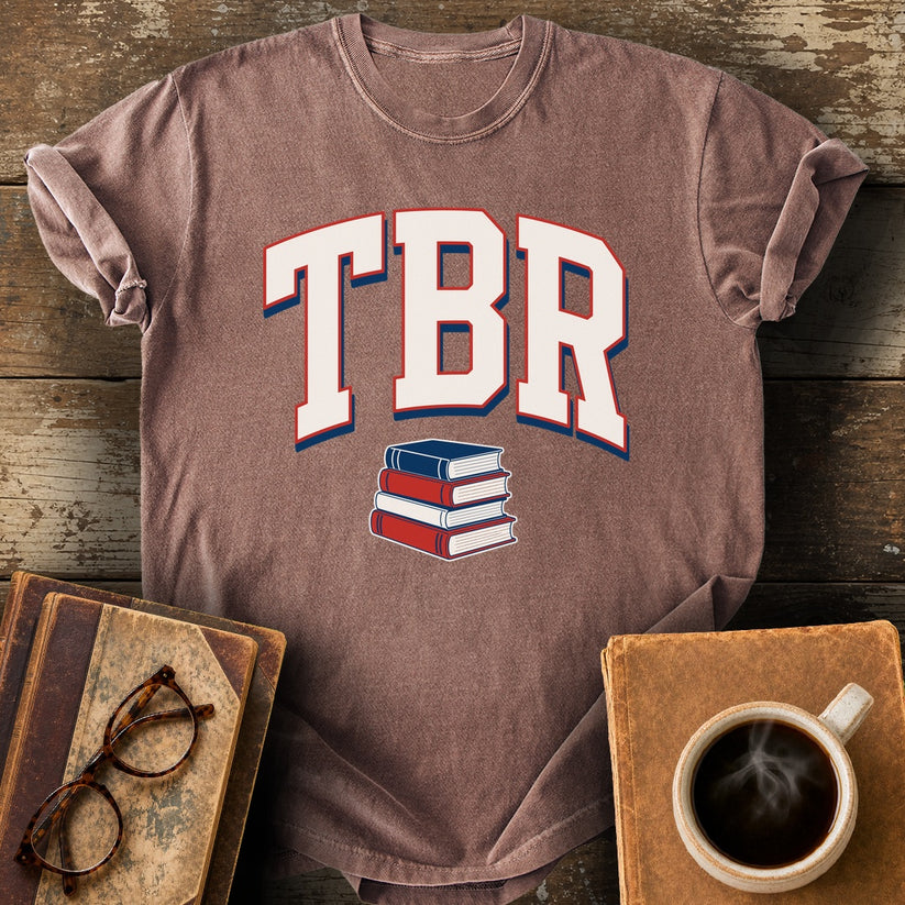 TBR Varsity Tee - espresso shirt mockup
