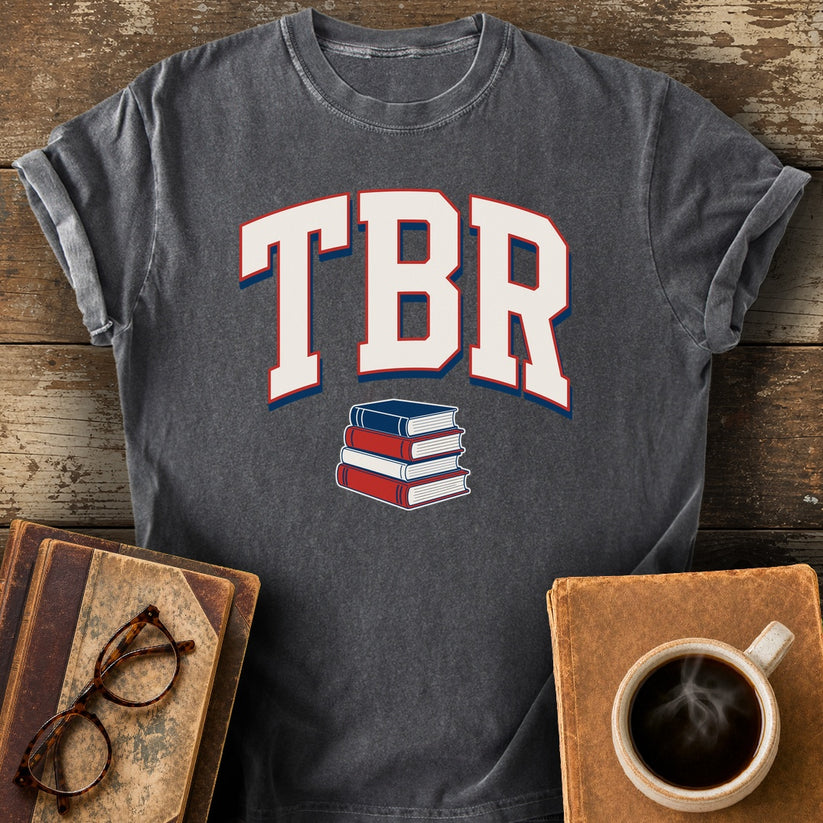 TBR Varsity Tee - pepper shirt mockup