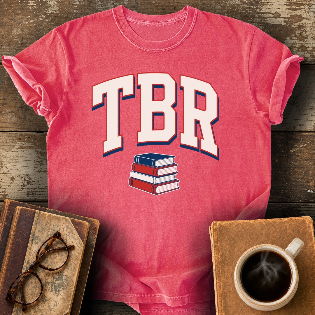TBR Varsity Tee - watermelon shirt mockup