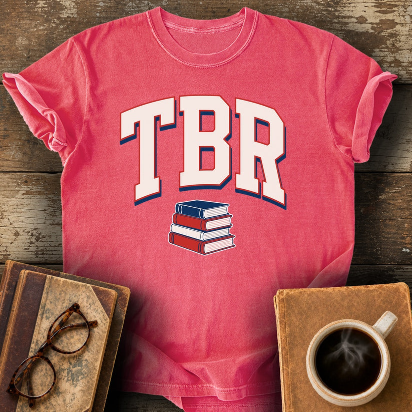 TBR Varsity Tee - watermelon shirt mockup