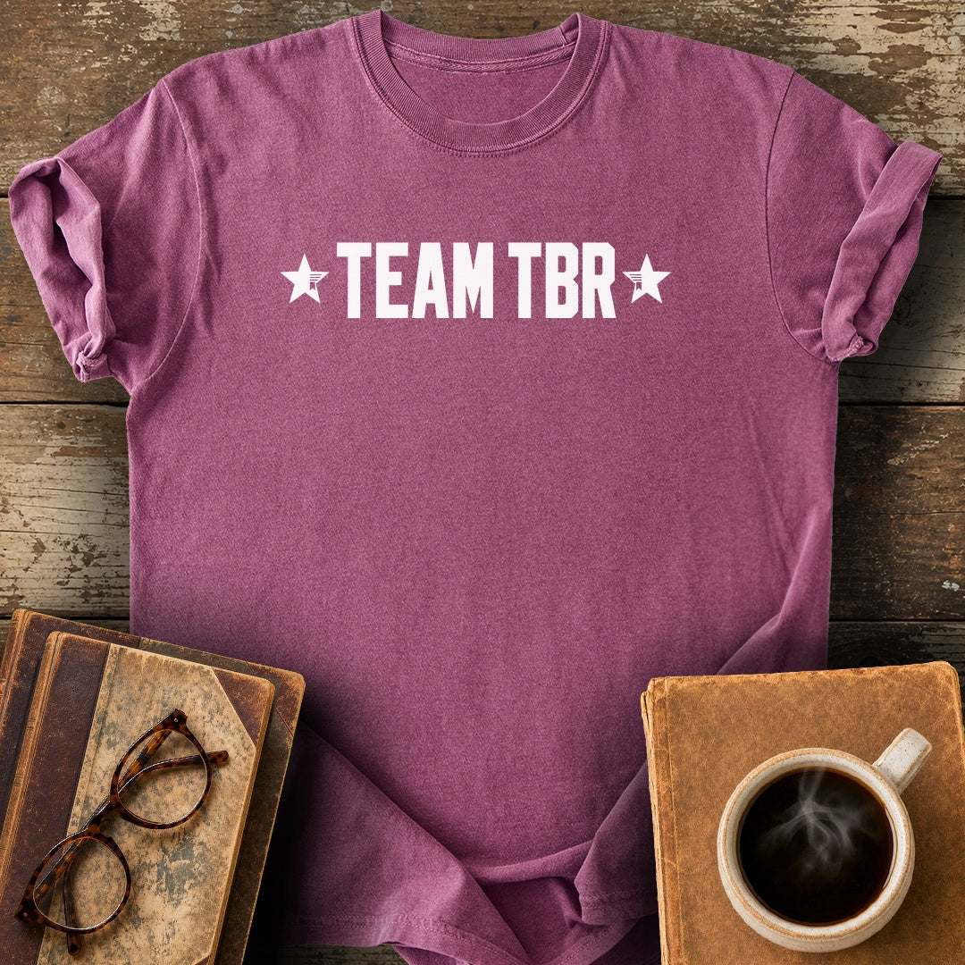 Team TBR Tee - berry shirt mockup