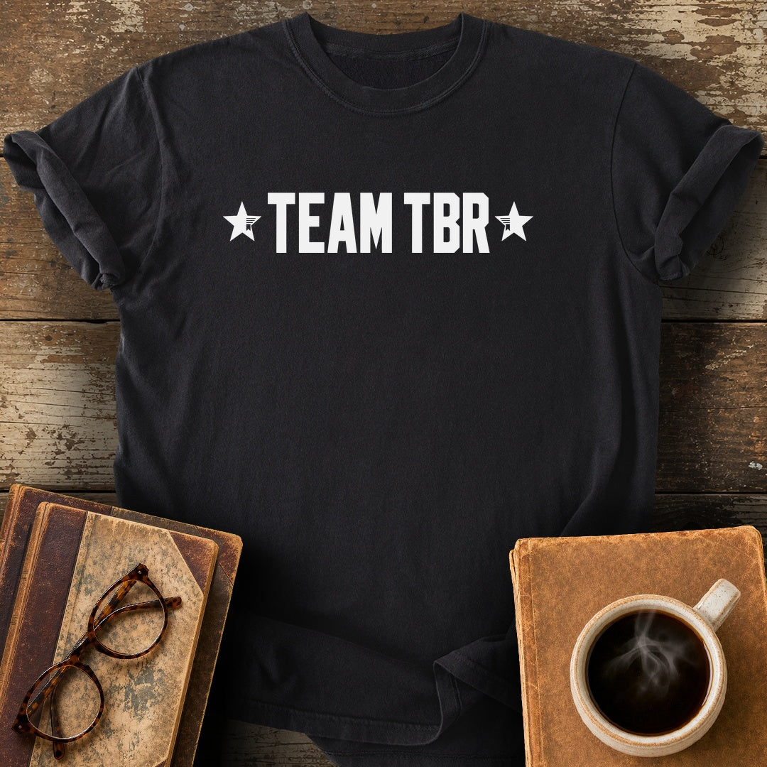 Team TBR Tee - black shirt mockup